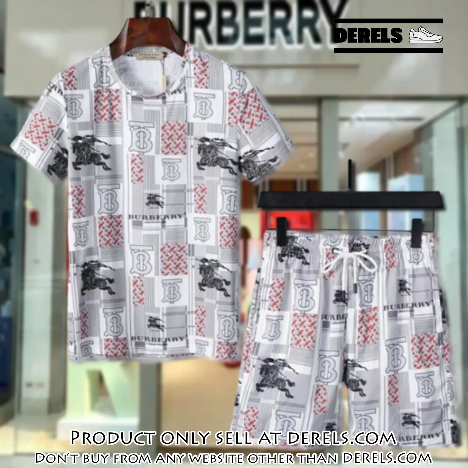 Burberry combo unisex tshirt & short limited luxury outfit cts1031 dr2358173